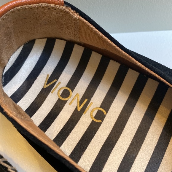 Vionic Rayne Black Suede Espadrille Lace Up Flats - Picture 9 of 10